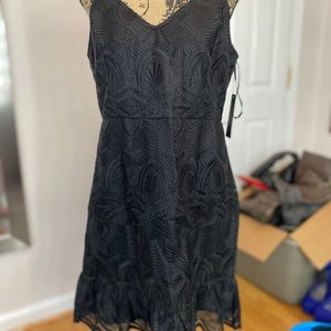 Lulus Little Black Embroidered Dress